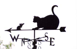 Cat and Mouse weathervane